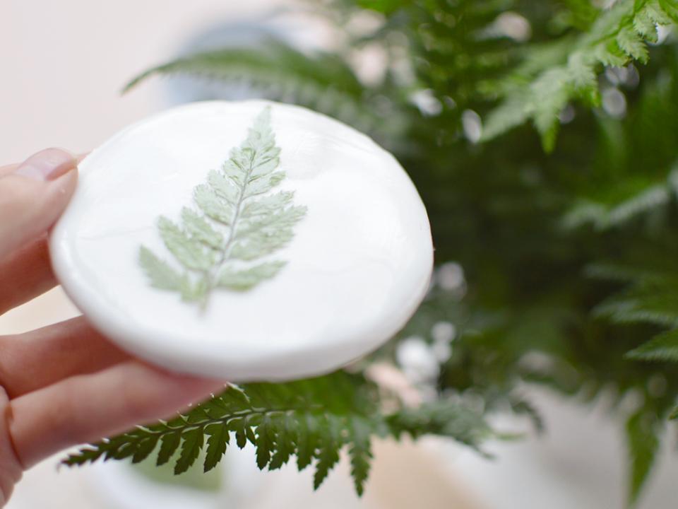 How to Make Botanical-Inspired Air-Dry Clay Coasters