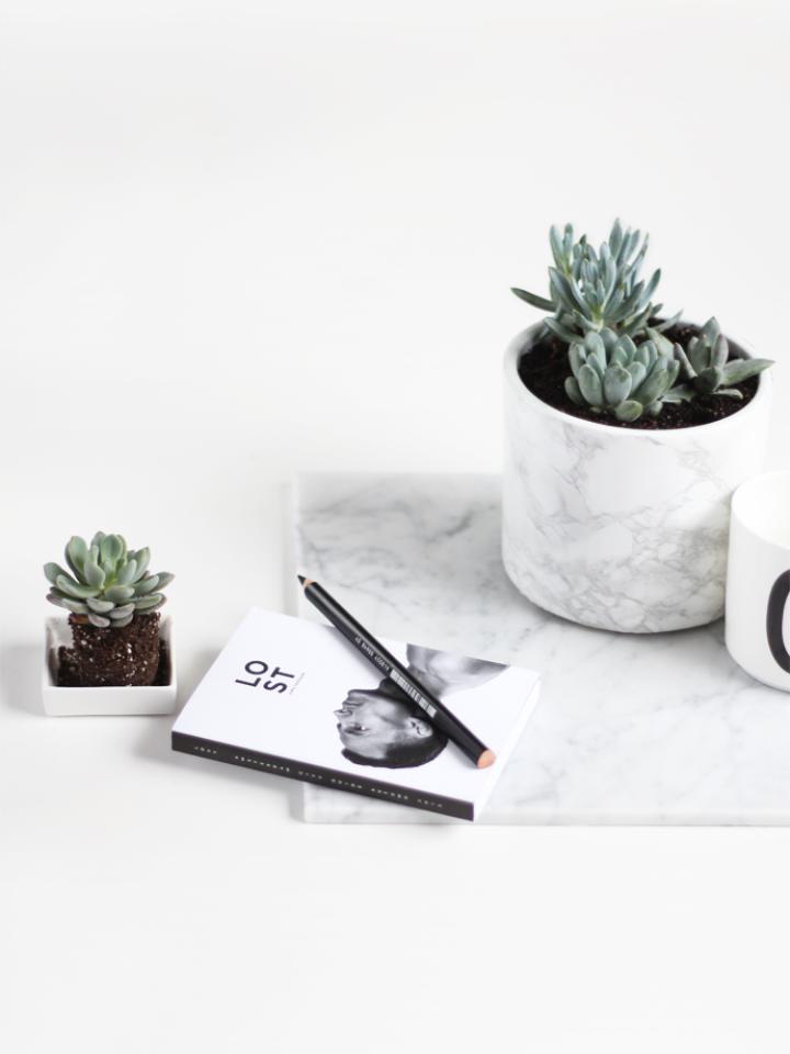 Marble planter Marble planter